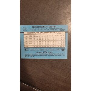 1988 Donruss GEORGE KENNETH GRIFFEY #202 BASEBALL CARD authenticated
